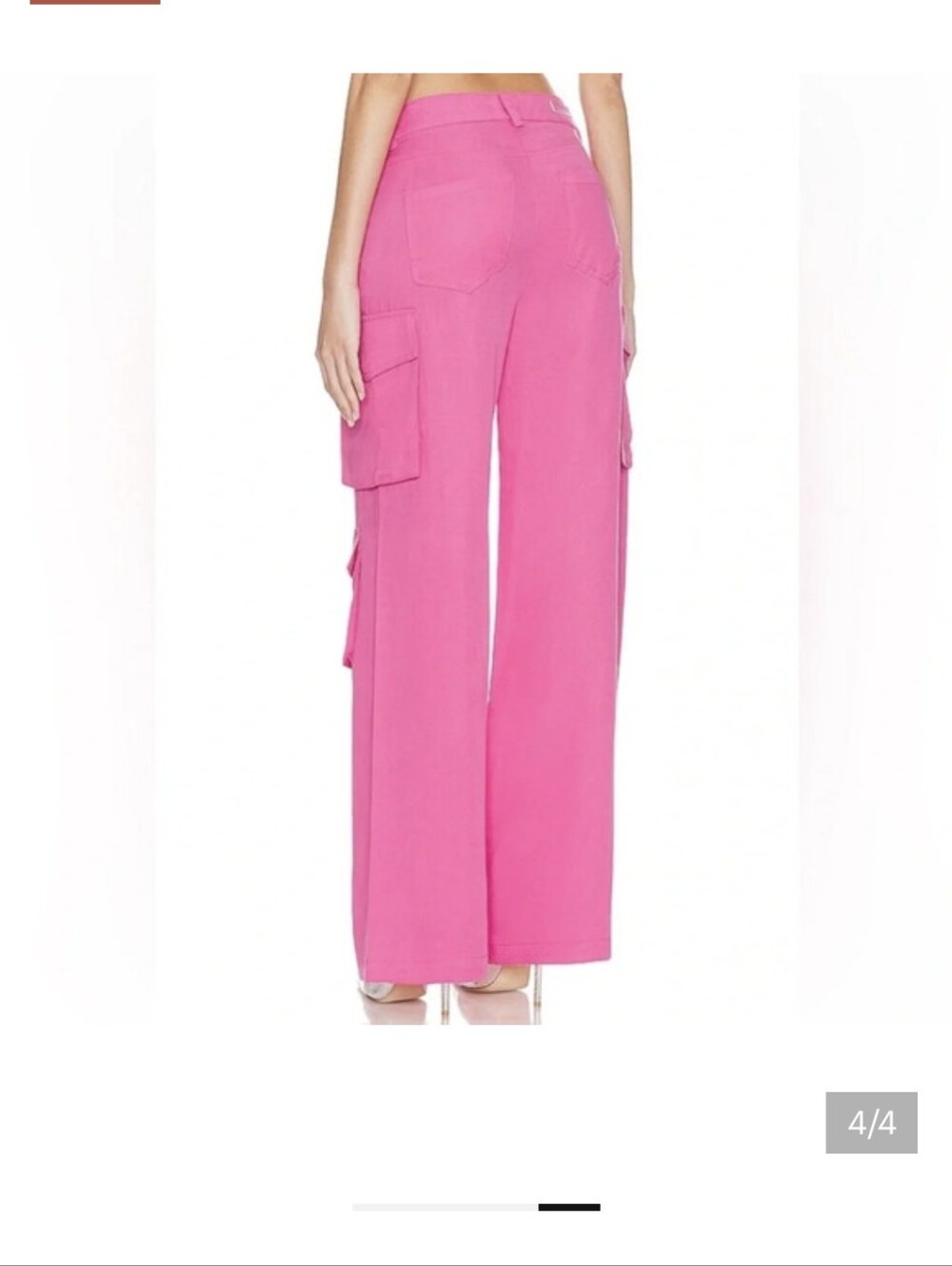 New  BLANK NYC The Franklin High Waist Cargo Pants in Hot Pink Sz 25 NWOT $98 - Picture 4 of 4